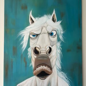 El Yapımı – Karizmatik At Yağlı Boya Tablo | 50×70 cm