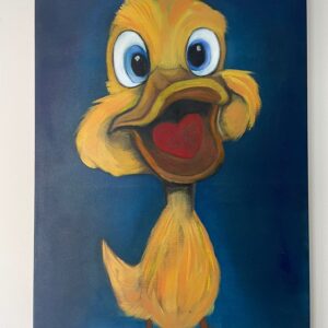 El Yapımı Yağlı Boya Ördek Tablosu – 50x70 cm